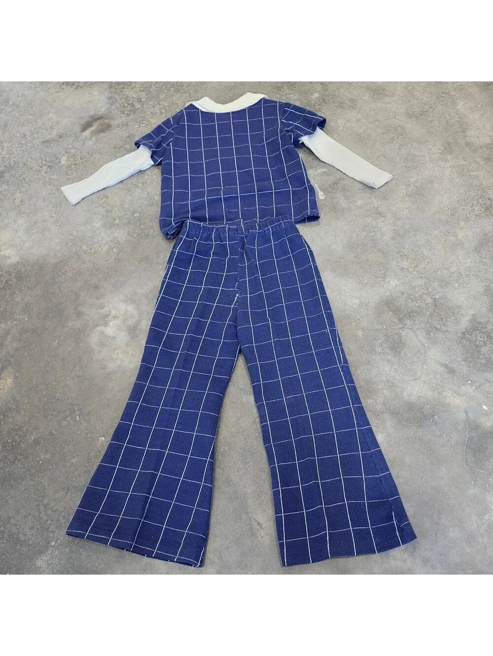Vintage Carters Sz 5 Back To School Halloween Set Apple Top Wide Leg Pants